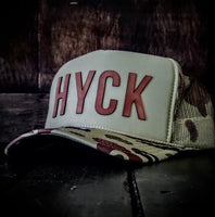 HYCK Leather Letters Trucker Hat