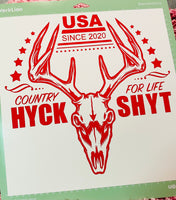 HyckShyt Decal - Extra Large - 16 COLORS