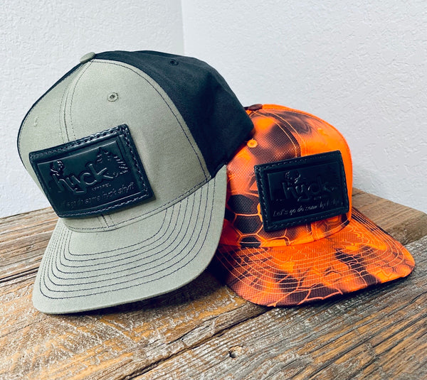 Hunting hyck Leather Patch Hat